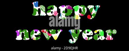appy neues Jahr 2021 Spaß Design grafische Ressourcen Stockfoto