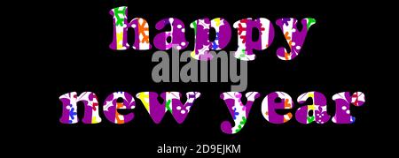 appy neues Jahr 2021 Spaß Design grafische Ressourcen Stockfoto