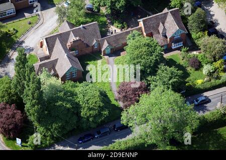 Luftaufnahme der Woodcote Library, Oxfordshire Stockfoto
