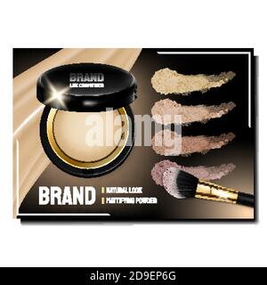 Blush Kosmetik Kreative Werbebanner Vektor Stock Vektor