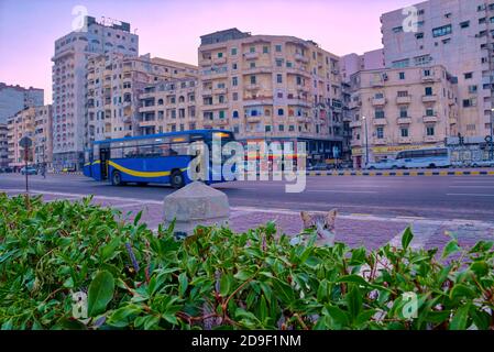 Alexandria Strand, Ägypten genommen @Alexandria, Ägypten Stockfoto