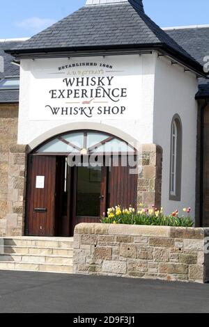 Kirkoswald, Whisky Experience, Ayrshire, Schottland, Großbritannien. Sie befindet sich in der alten Dorfschule in Kirkoswald, weniger als eine Stunde südlich von Glasgow. Stockfoto