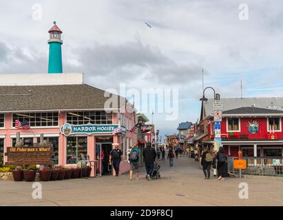 Monterey Canning Company in Fishermen's Wharf Stockfoto