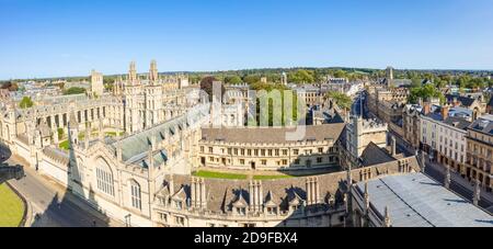 Luftaufnahme des All Souls College Oxford Skyline Oxford Oxfordshire England GB Europa Stockfoto