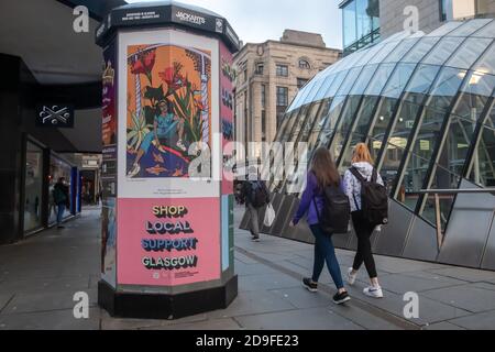 Glasgow, Schottland, Großbritannien. November 2020. Das Coronavirus-Furlough-Programm wurde bis März 2021 verlängert. Kredit: Skully/Alamy Live Nachrichten Stockfoto