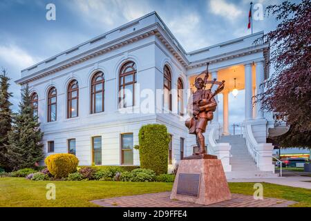 Das Chilliwack Museum befindet sich im ehemaligen Rathaus in der Innenstadt von Chilliwack, British Columbia, Kanada Stockfoto