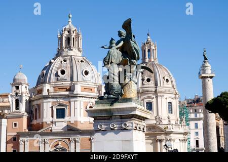 Blick von Altare della Patria-Rom Stockfoto