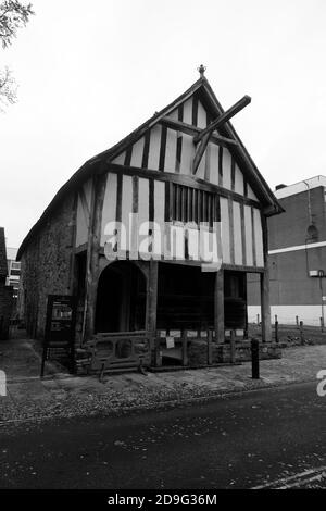 MITTELALTERLICHES MERCHANS HAUS, SOUTHAMPTON. Stockfoto