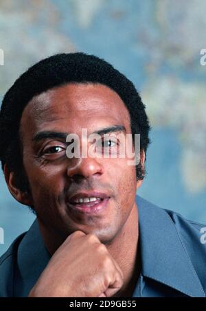 Andrew Young, der US-Botschafter bei den Vereinten Nationen im Jahr 1977. Foto von Dennis Brack bb73 Stockfoto