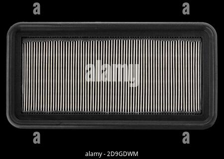Luftfilter. Luftreinigungssystem. Element, das die Luft im Auto reinigt. Stockfoto