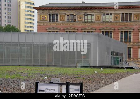 Topographie von Terroren mit koronapandemischen Einschränkungen in Mitte Berlin Stockfoto