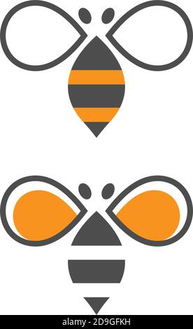 Bee Logo Symbol kreatives Design Illustration Stock Vektor