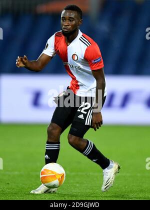 ROTTERDAM, NIEDERLANDE - 05. NOVEMBER: Lutsharel Geertruida von Feyenoord während des UEFA Europa League Spiels zwischen Feyenoord und CSKA Moskva am 05. november 2020 in Rotterdam, Niederlande (Foto: Yannick Verhoeven/Orange Pictures) Stockfoto