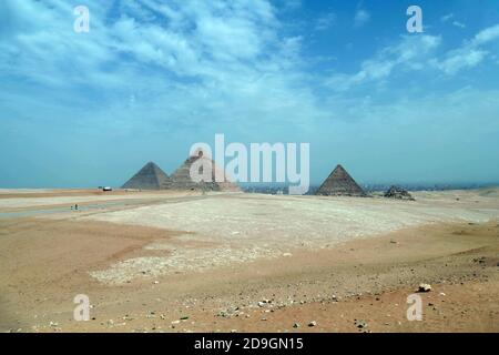 Große Pyramide von Cheops Khufu, Gizeh, Ägypten Stockfoto