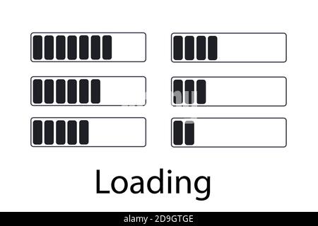 vector Progress Ladebalken, Ladesymbol Stock Vektor