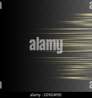 Gelbe horizontale Fackeln Packung. Stock Vektor