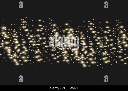 Weiße Funken und Sterne glitzern besonderen Lichteffekt. Stock Vektor