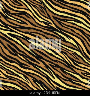 Gold Zebra Nahtloses Muster. Tierhaut Vektor Illustration Muster für Oberfläche, T-Shirt-Design, Druck, Poster, Symbol, Web, grafische Designs. Stock Vektor