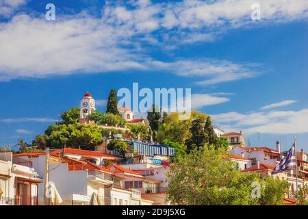 Ein Blick auf Skiathos Stadt, ‎July ‎2, ‎2014, Griechenland Stockfoto