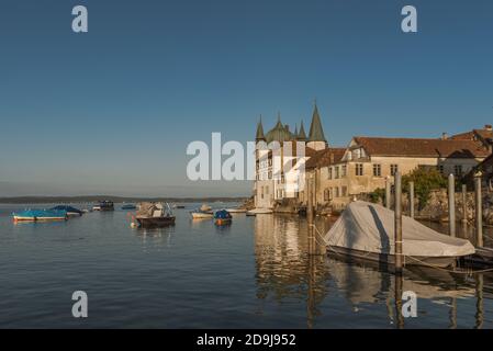 Der Turmhof in Steckborn, Bodensee, Kanton Thurgau, Schweiz Stockfoto