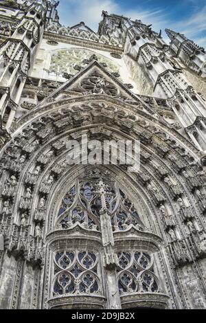 Kathedrale von Saint Gatien in Tours, Frankreich Stockfoto