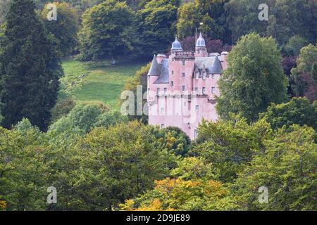 Craigievar Castle, Aberdeenshire, Schottland. Im Besitz des National Trust for Scotland. Stockfoto