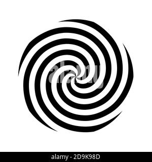 Hypnotische Spiralikone Stockfoto