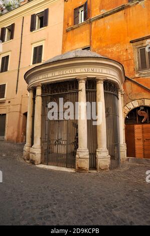 Tempietto del Carmelo, Piazza Costaguti, Jüdisches Ghetto, Rom, Italien Stockfoto