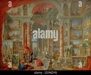 Modernes Rom, Giovanni Paolo Panini, 1757, Metropolitan Museum of Art, Manhattan, New York City, USA, Nordamerika Stockfoto