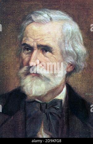 GIUSEPPI VERDI (1813-1901) Italienischer Opernkomponist um 1893 Stockfoto