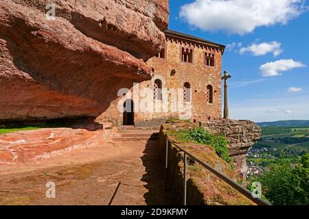 Grabkapelle auf der Klause, Kastel-Staadt, Saartal, Rheinland-Pfalz, Deutschland Stockfoto