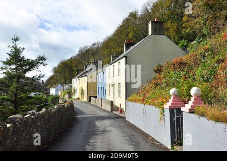 Ferienhäuser in Prendergast, Solva, Pembrokeshire, Wales, Vereinigtes Königreich Stockfoto