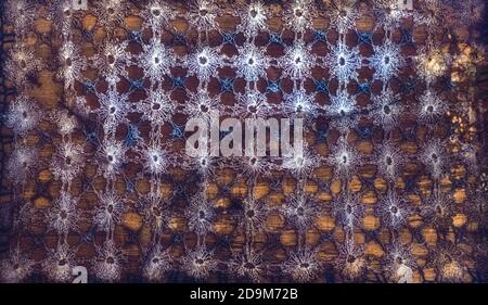 Vintage Spitzenband mit floralem Ornament Stockfoto