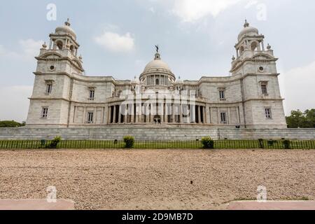 Blick auf das berühmte Victoria Memorial Denkmal in Kolkata, Stockfoto