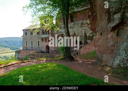 Grabkapelle auf der Klause, Kastel-Staadt, Saartal, Rheinland-Pfalz, Deutschland Stockfoto