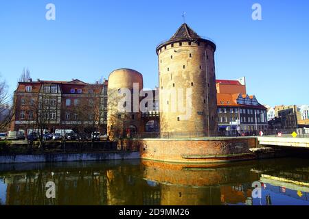 Das Stągiewna-Tor in der Altstadt von Gdańsk, Polen Stockfoto