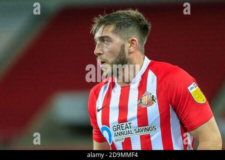 Lynden Gooch (11) von Sunderland in Aktion Stockfoto