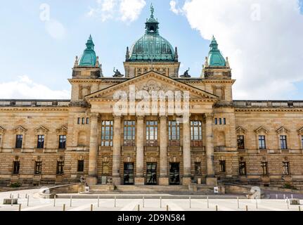 Leipzig, Sachsen, Deutschland, Bundesverwaltungsgericht. Stockfoto