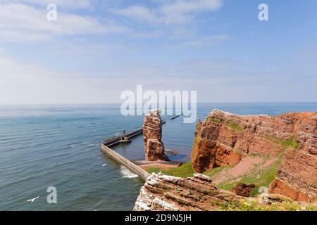 Helgoland, Küste, lange Anna, Deutsche Bucht, Nordseeinsel, Nordsee, Schleswig-Holstein, Deutschland Stockfoto