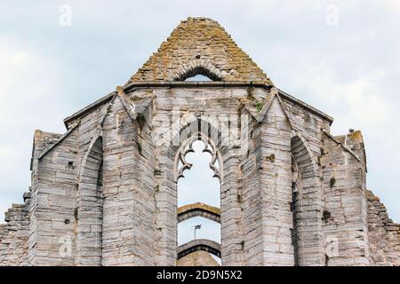 Ruinen der mittelalterlichen Burg Visborg in visby schweden Stockfoto