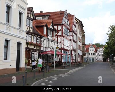 Bad Hersfeld, Hessen - August 15 2020: Im Zentrum von Bad Hersfeld, Hessen, Deutschland Stockfoto
