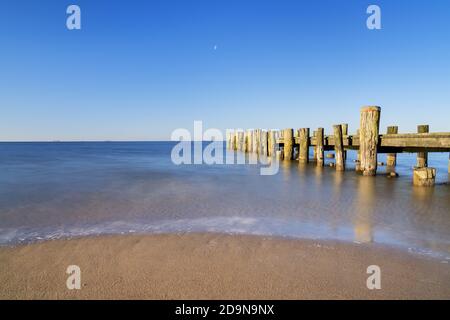 Steg am Südstrand in Wyk auf der Insel Föhr, Nordfriesische Inseln, Schleswig-Holstein, Norddeutschland, Deutschland, Europa Stockfoto