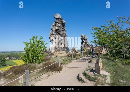 Teufelsmauer im Harz, Sachsen-Anhalt, Deutschland Stockfoto