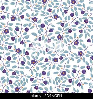 Nahtlose Luxus Lila Floral Tapetenmuster Stock Vektorgrafik Alamy