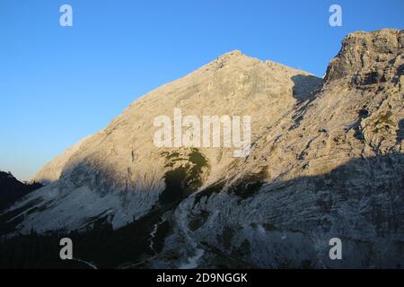 Auf dem Weg zum Königshaus Schachen, Deutschland, Bayern, Oberbayern, Garmisch-Partenkirchen Stockfoto