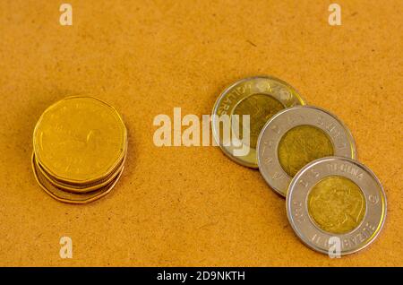 Kanadische Münze, Lonnie und Tonie Stockfoto