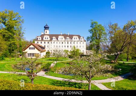 Kloster Bernried, Bernried am Starnberger See, Fünfseenland, Pfaffenwinkel, Drohnenbild, Oberbayern, Bayern, Deutschland Stockfoto