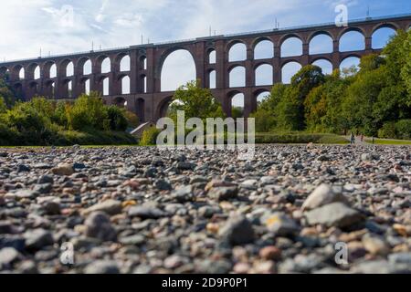 Deutschland, Sachsen, Netzschkau, Göltzschtalbrücke, Eisenbahnbrücke, größte Backsteinbrücke der Welt Stockfoto