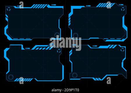 Futuristische HUD Abstracts.Future Theme Konzept background.Vector und Illustration Stock Vektor