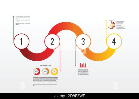Infografik Muster für Geschäftsinformationen, presentation.Vector und Illustration Stock Vektor
